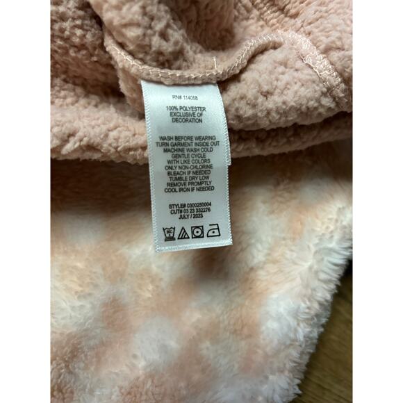 Love, Glam Girl Mauve Pink Sherpa Quarter-zip - Youth Medium - Picture 4 of 4